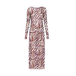 BOND-EYE robe de plage longue Sonia Maceio Marron/Beige - Taille XS/S