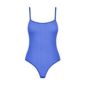 MAISON CLOSE body string avec bretelles amovibles Corps à Corps Néon Bleu électrique - Taille XS