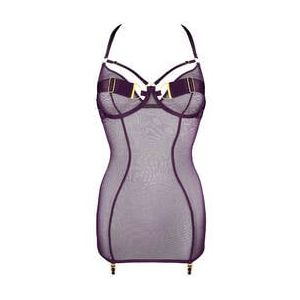 BORDELLE robe porte-jarretelles Nara Violet foncé - Taille S