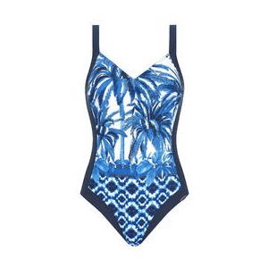 SUNFLAIR maillot de bain 1 pi&egrave;ce lissant sans armatures Hainan Bleu - Taille 40/B