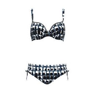 SUNFLAIR maillot de bain 2 pièces emboitant Bari Noir/Blanc - Taille 38/B
