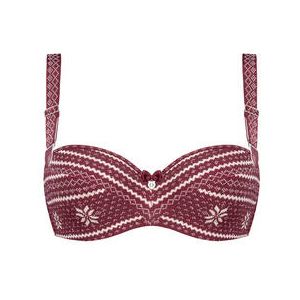 MARLIES DEKKERS soutien-gorge balconnet Polaris Bordeaux/Nacre - Taille 90B