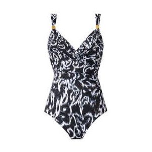 MIRACLESUIT maillot de bain 1 pi&egrave;ce gainant Siren armatures Adorn Noir/Blanc - Taille 38