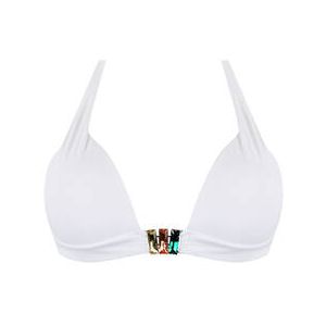 PAIN DE SUCRE haut de maillot de bain push-up Swain Sensitive Uni Life R&eacute;sille Blanc - Taille S