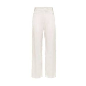 SIMONE PÉRÈLE pantalon large de pyjama en soie Love Me Blanc cassé - Taille S