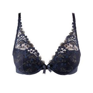 SIMONE PÉRÈLE soutien-gorge push-up triangle Wish Bleu marine - Taille 85A