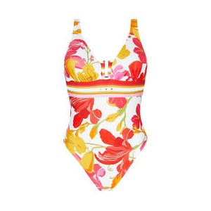 LISE CHARMEL maillot de bain 1 pièce sans armatures Envolée Florale Multicolore - Taille 85B