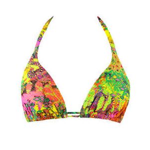 LULI FAMA haut de maillot de bain triangle Vice City Multicolore - Taille XS