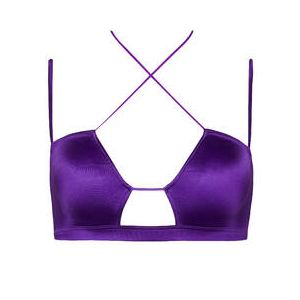 MAISON CLOSE haut de maillot de bain brassière Glow Violet - Taille XS