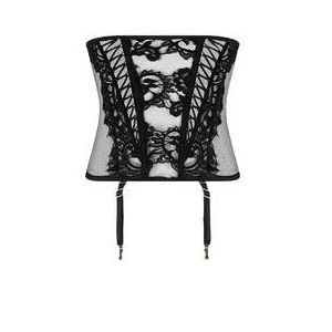 LISE CHARMEL serre-taille en dentelle  Désirs de Venise Noir - Taille 1
