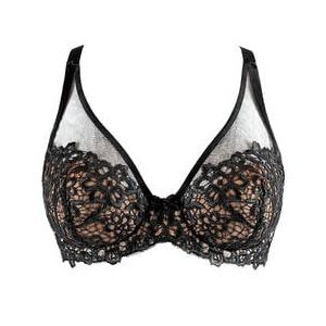 DITA VON TEESE soutien-gorge emboitant Dahlia Noir opaque - Taille 100D