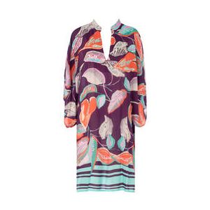 MIRADONNA tunique de plage Aida Dreamy Foliage Multicolore - Taille M
