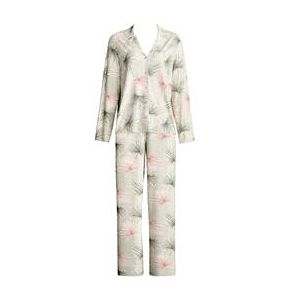 CALIDA pyjama en coton Leaf Dreams Vert/Rose - Taille 38/40