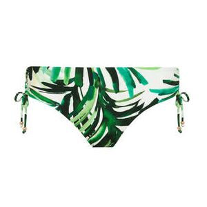 TRIUMPH bas de maillot de bain slip coulissant lissant Summer Palm Blanc/Vert - Taille 38