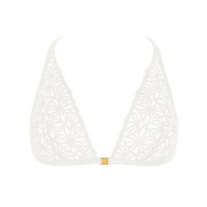 AUBADE soutien-gorge sans armatures ouverture frontale Secret Memories Blanc cass&eacute; - Taille S