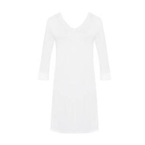 HANRO chemise de nuit manches 3/4 en coton Moments Blanc - Taille XS