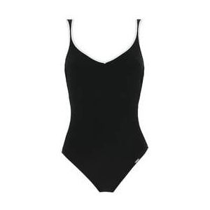 LIVIA maillot de bain 1 pièce Camelia sans armatures Madryn Noir/Blanc - Taille 38