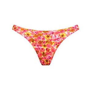 WATERCULT bas de maillot de bain slip brésilien Euphoric Bloomwave Rose/Jaune - Taille 38