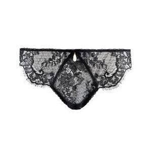 DITA VON TEESE slip en dentelle Perlez-Vous Noir - Taille XS