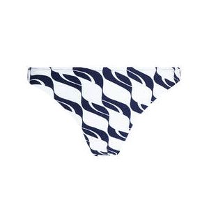 LISE CHARMEL bas de maillot de bain slip séduction Danse des Vagues Bleu Marine/Blanc - Taille 36