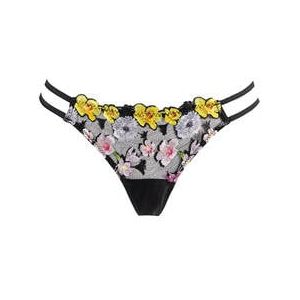 FLEUR DU MAL string Eden Noir/Jaune - Taille XS