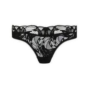 GOSSARD tanga en dentelle Lace Soir&eacute;e Noir - Taille XS