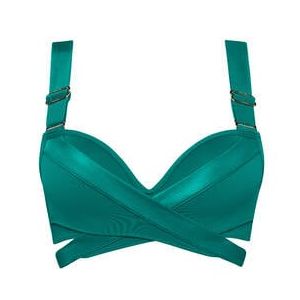 MARLIES DEKKERS haut de maillot de bain push-up Cache Coeur Bleu canard - Taille 85B