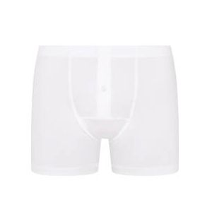 HANRO boxer long homme en coton Cotton Sensation Comfort Blanc - Taille S