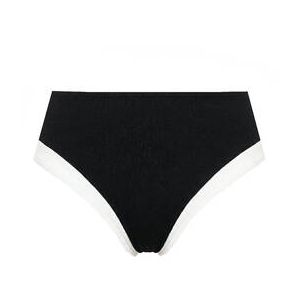 LIVIA bas de maillot de bain culotte haute Zazie Sporades Blanc/Noir - Taille 38