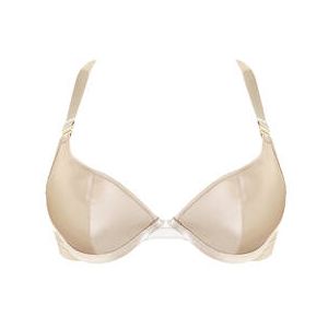 BORDELLE soutien-gorge push-up en soie New Signature Beige - Taille S
