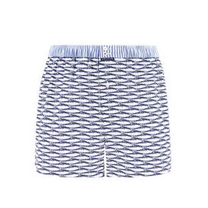 ARTHUR cale&ccedil;on suspensoir homme en coton Bandol Blanc/Bleu - Taille S