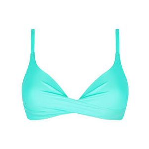 ANTIGEL haut de maillot de bain triangle coques La Chiquissima Bleu turquoise - Taille 85B
