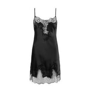 MARJOLAINE nuisette en soie Baccarat Noir - Taille 36