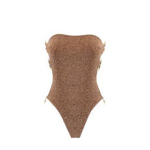 LIVY maillot de bain 1 pièce bustier sans armatures Dark Star Or - Taille XS