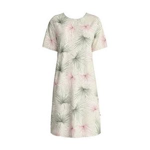 CALIDA chemise de nuit en coton Leaf Dreams Vert/Rose - Taille 38/40