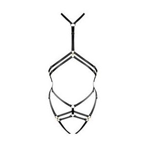 BORDELLE body harnais Melusina Noir - Taille S