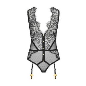 MAISON CLOSE body string porte-jarretelles Inspiration Divine Noir - Taille S