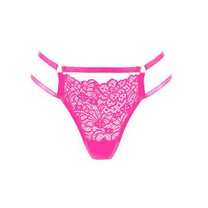 DITA VON TEESE string en dentelle Von Follies Madame X Rose - Taille XS