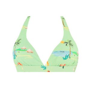 SEAFOLLY haut de maillot de bain triangle Isla Palm Vert - Taille 36