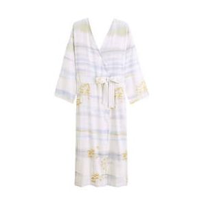 LAURENCE TAVERNIER peignoir long en coton Horizons Multicolore - Taille S