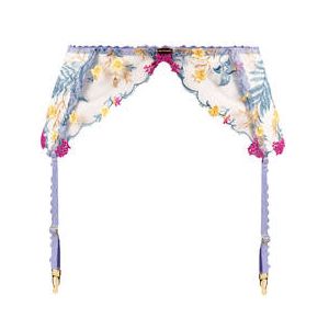 NETTE ROSE porte-jarretelles Phoebe Bleu argent - Taille XS