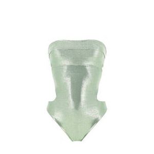 PAIN DE SUCRE maillot de bain 1 pièce bustier reversible Marcia sans armatures Metavers Vert d'eau - Taille XS