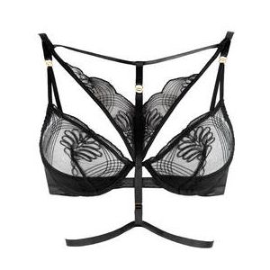 MAISON LEJABY soutien-gorge corbeille harnais Audace Noir - Taille 90B