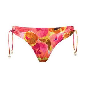 WATERCULT bas de maillot de bain slip coulissant Euphoric Bloomwave Rose/Jaune - Taille 38
