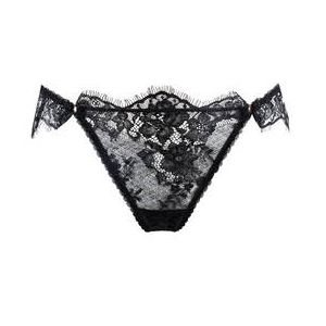 DITA VON TEESE slip br&eacute;silien ouvert en dentelle Perlez-Vous Noir - Taille XS