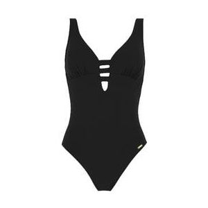 LIVIA maillot de bain 1 pièce décolleté Emika sans armatures Lavandou Noir - Taille 38