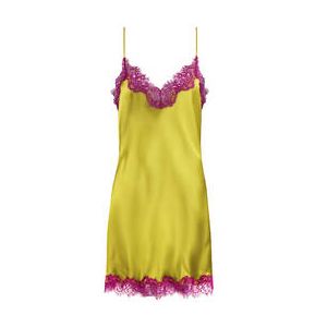 SAINTED SISTERS nuisette en soie Scarlett Vert/Rose - Taille 36