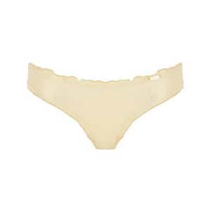 LULI FAMA bas de maillot de bain slip Cosita Buena Or - Taille S