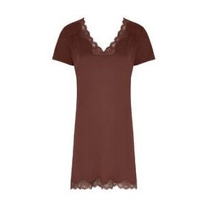 ANTIGEL chemise de nuit manches courtes Simply Perfect Marron - Taille 38
