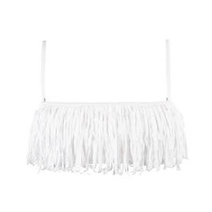 BANANA MOON haut de maillot de bain bandeau Westo Fringes Blanc - Taille XS